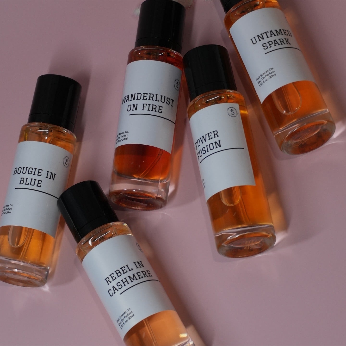 5 Scents for 5 Years The Farewell Collection limited edition perfume set showing five full-size Eau de Parfum bottles in a keepsake box with a thank-you card.