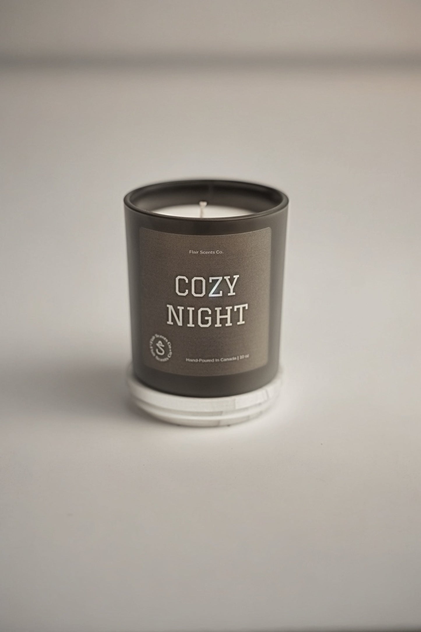 Cozy Night candle sandalwood patchouli musk scent handcrafted in Toronto non toxic soy wax