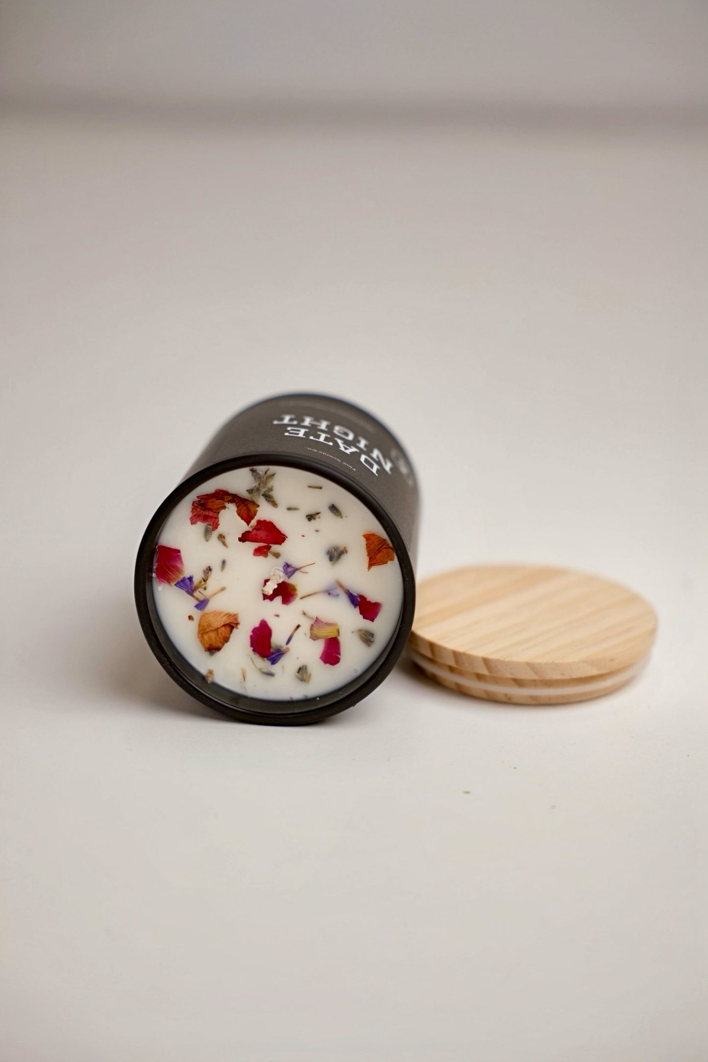 Date Night romantic candle raspberry vanilla jasmine rose handcrafted in Toronto non toxic soy wax