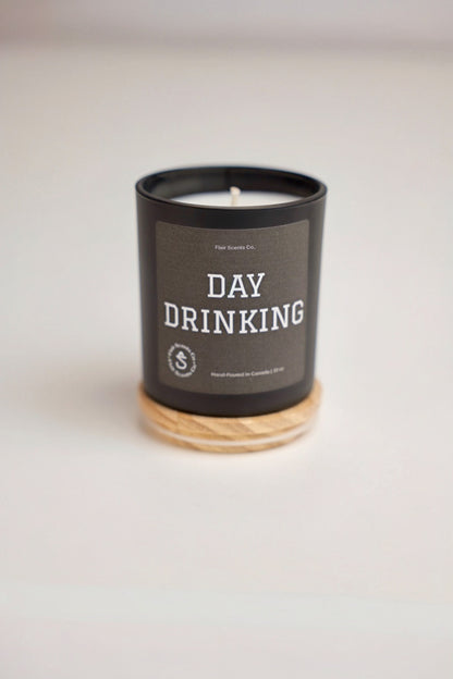 Day Drinking citrus candle with lime grapefruit lemon and margarita scent organic soy wax