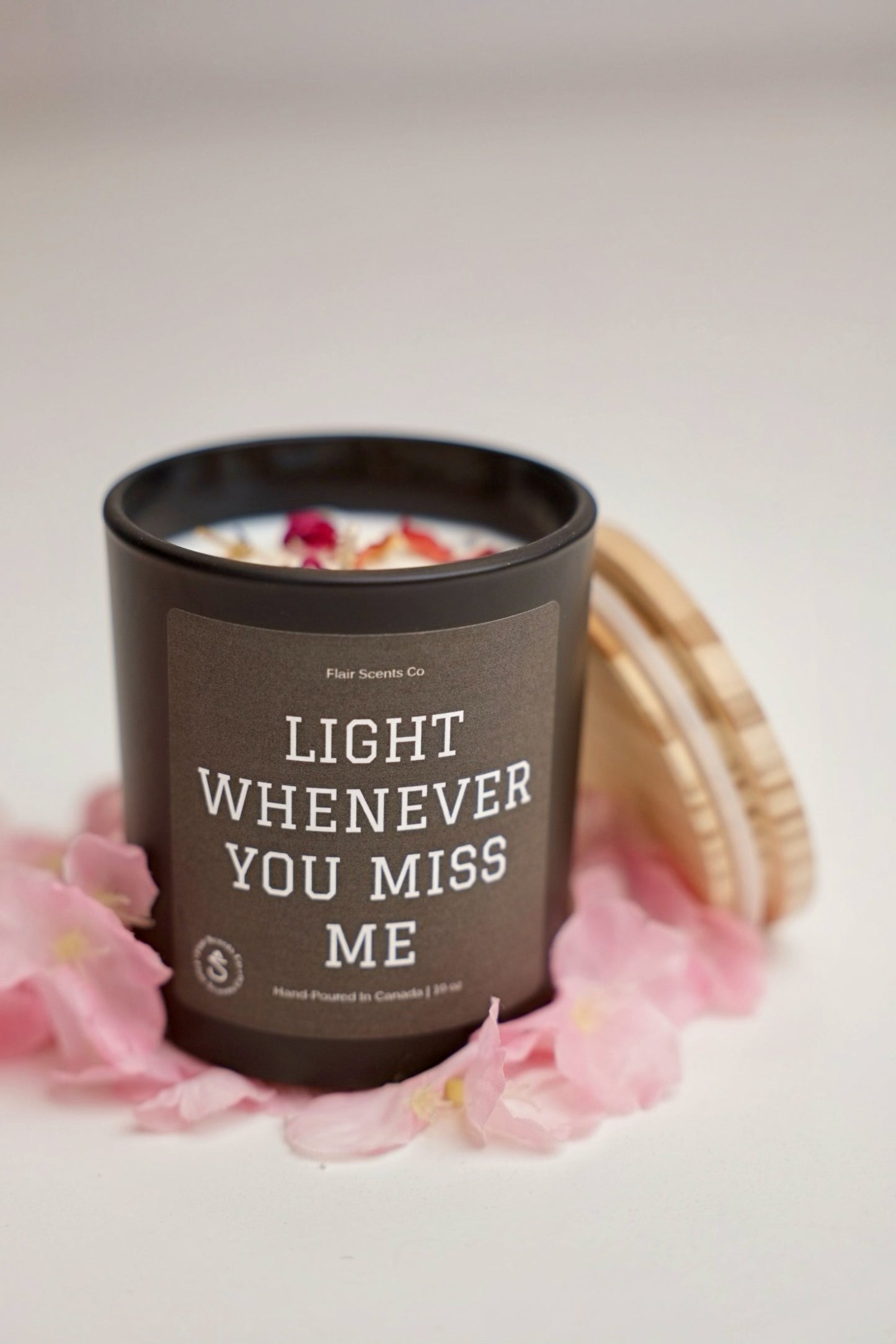 Light Whenever You Miss Me candle red berries peaches cream gourmand scent non toxic