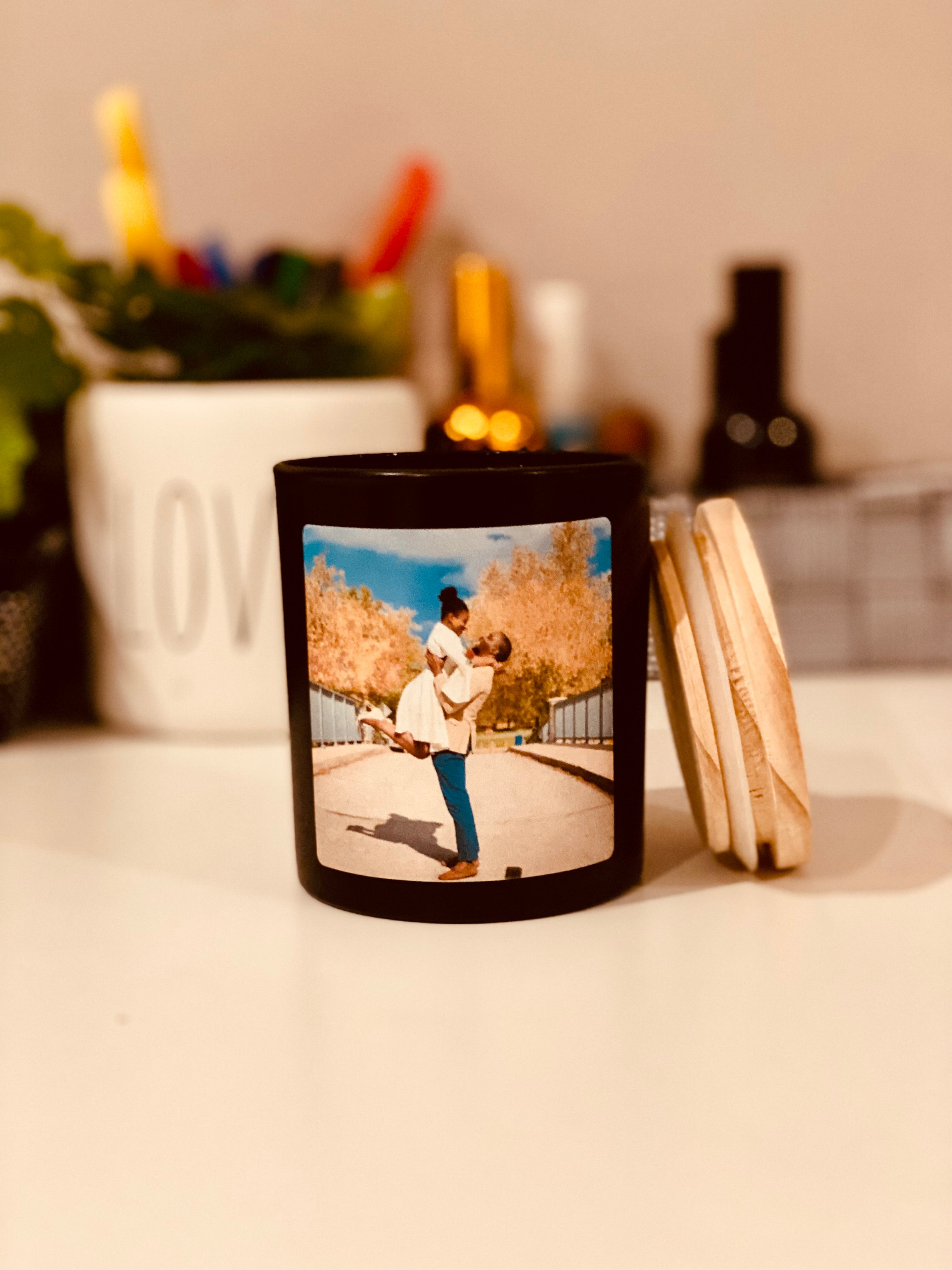 Picture Perfect personalized candle