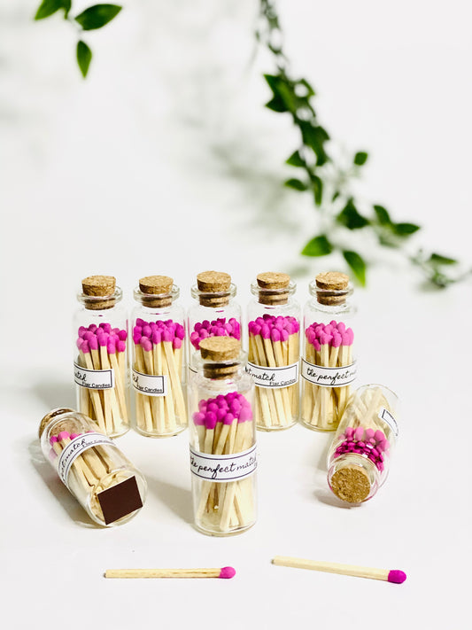 Colourful Match Stick Jar