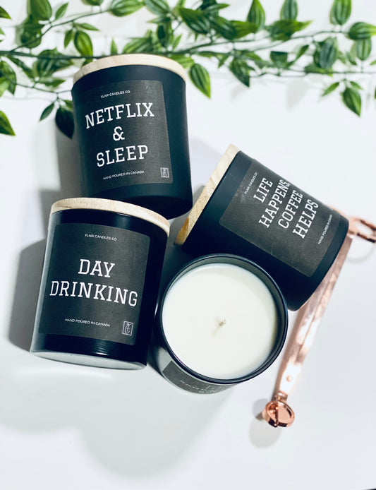 3 Quote Collection Candles + Wick Trimmer Bundle