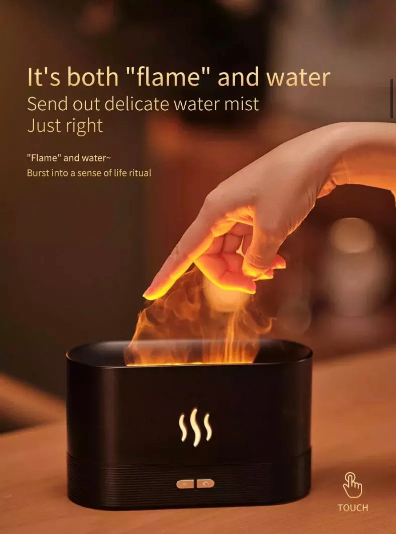 Flame Ultrasonic Scent Buster/Humidifier